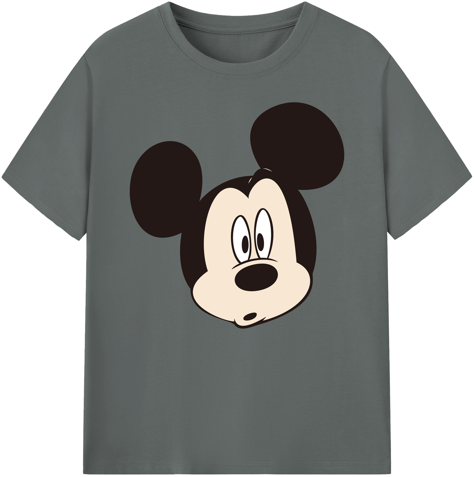 ミッキーマウス Mickey Mouse 綿100％ メンズ半袖Tシャツ｜肌触りやわらか＆通気性